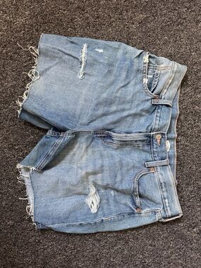 Old Navy Light Blue Distressed Denim Jean Shorts
